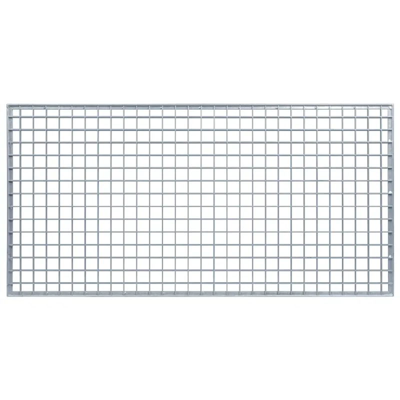 Grotelės Sidabro 100 x 50 x 2 cm Karštojo cinkavimo plienas