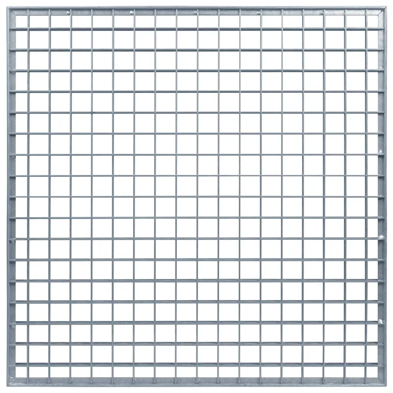 Grotelės Sidabro 60 x 60 x 2 cm Karštojo cinkavimo plienas