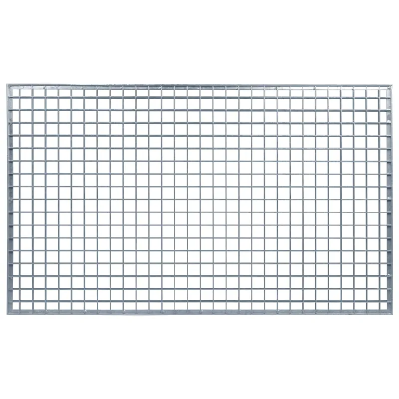 Grotelės Sidabro 100 x 60 x 2 cm Karštojo cinkavimo plienas