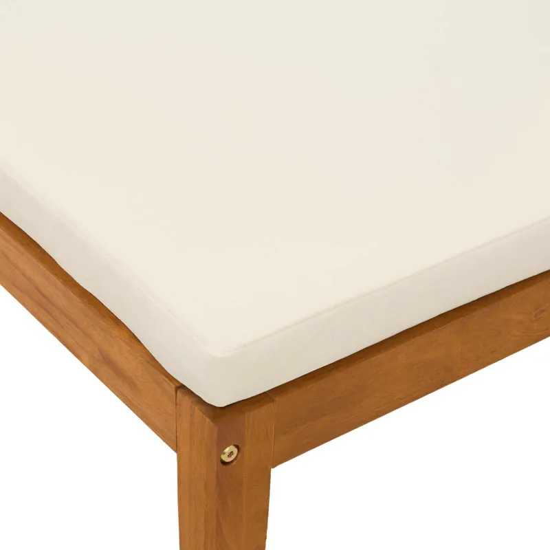 Sodo vidurinė sofa su pagalvėlėmis Natūrali