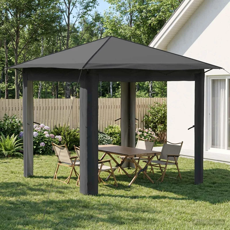Paviljonas be šoninės sienos 2,6 x 2,6 m
