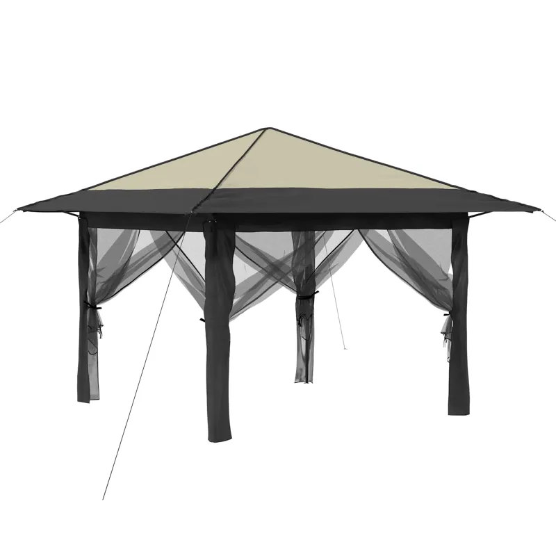 Paviljonas su 4 šoninėmis sienomis 3,3 x 3,3 m
