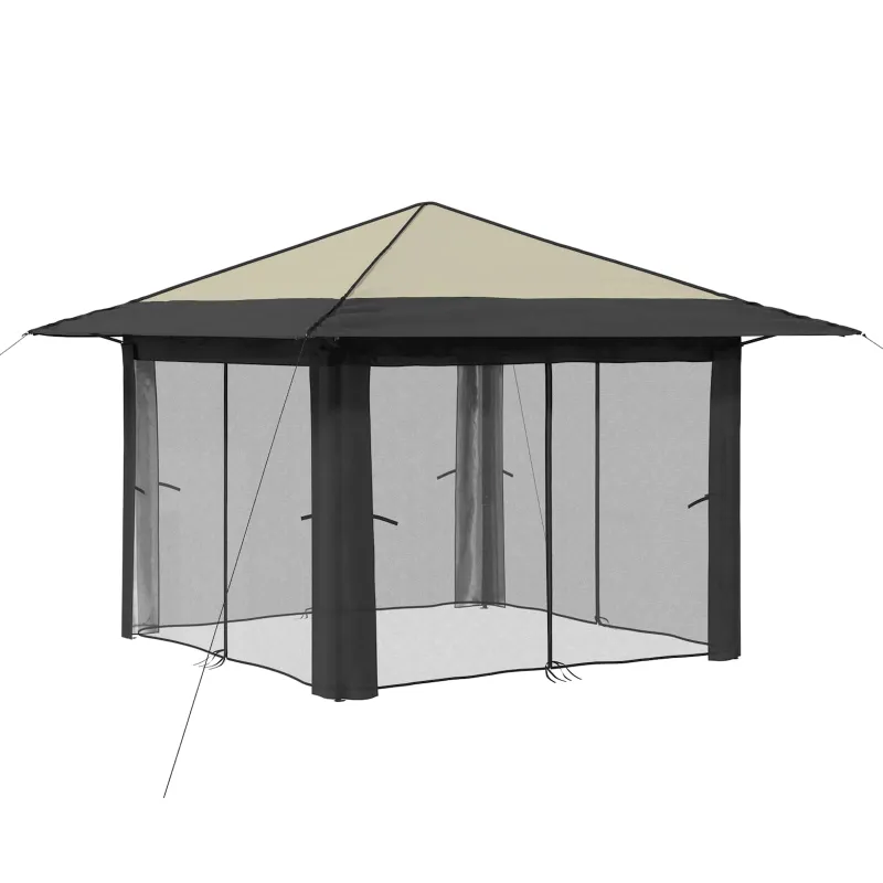 Paviljonas su 4 šoninėmis sienomis 3,3 x 3,3 m