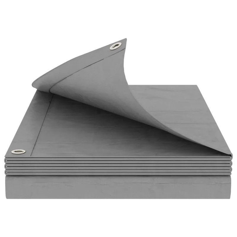 Tent su kilpom Šviesiai pilka 4 x 6 m 260 gsm PE
