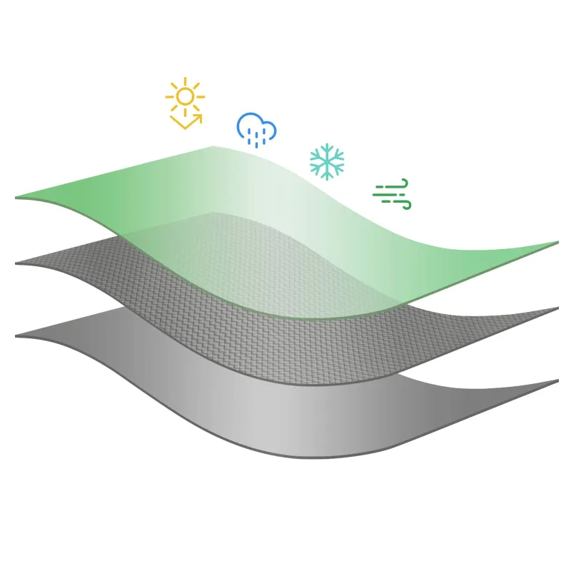 Tent su kilpom Antracito pilka 4 x 6 m 90 gsm PE
