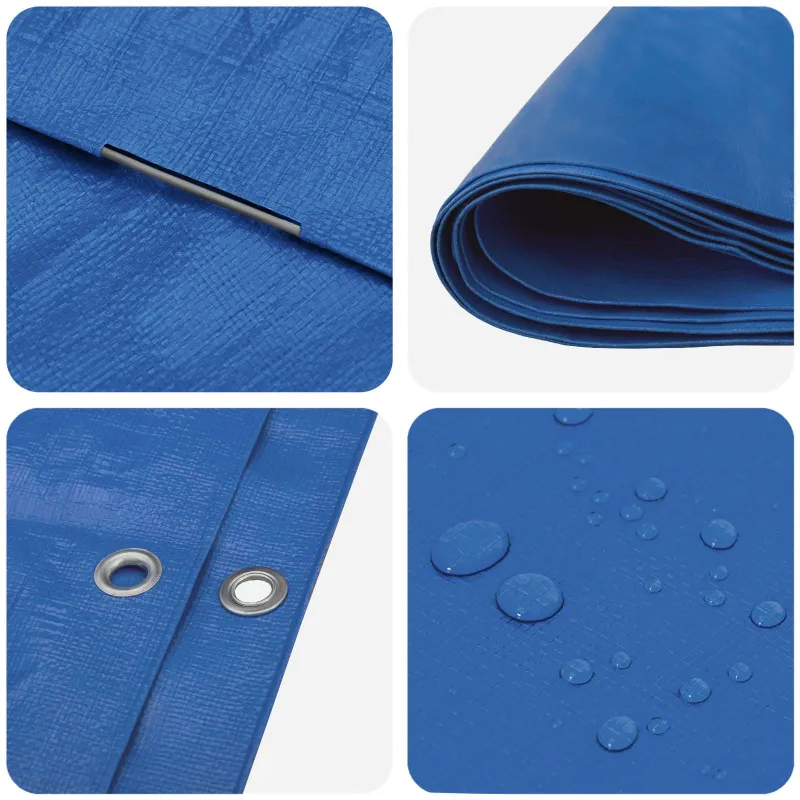 Tent su kilpom Mėlyna 4 x 5 m 260 gsm PE