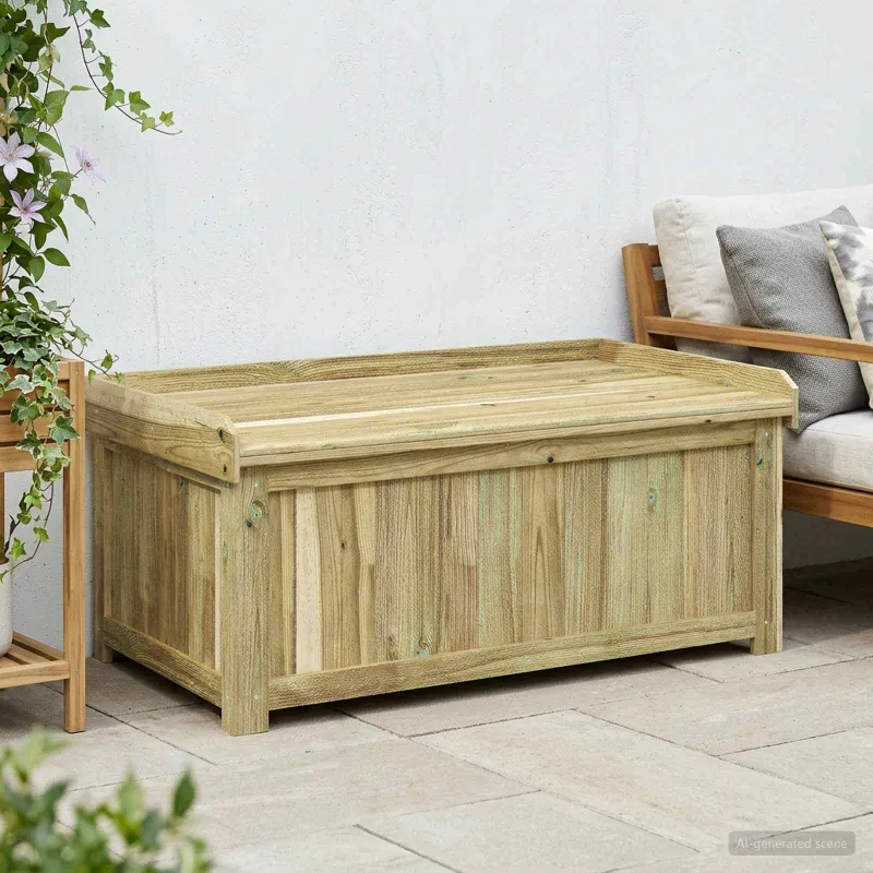 Lauko pagalvių dėžė Impregnuota pušies mediena 104 x 60 x 47 cm