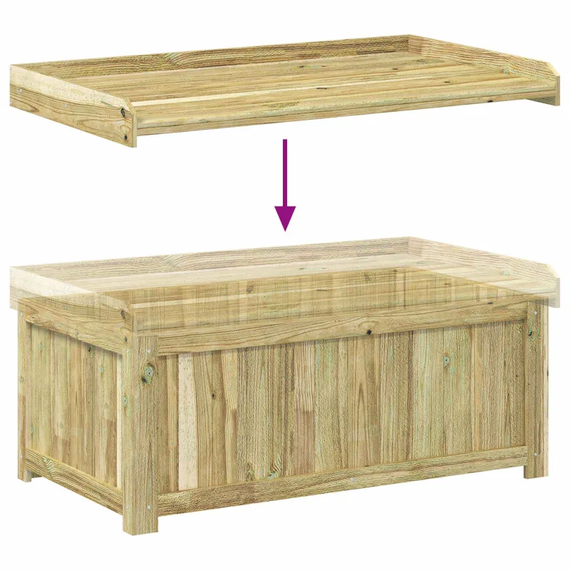 Lauko pagalvių dėžė Impregnuota pušies mediena 104 x 60 x 47 cm