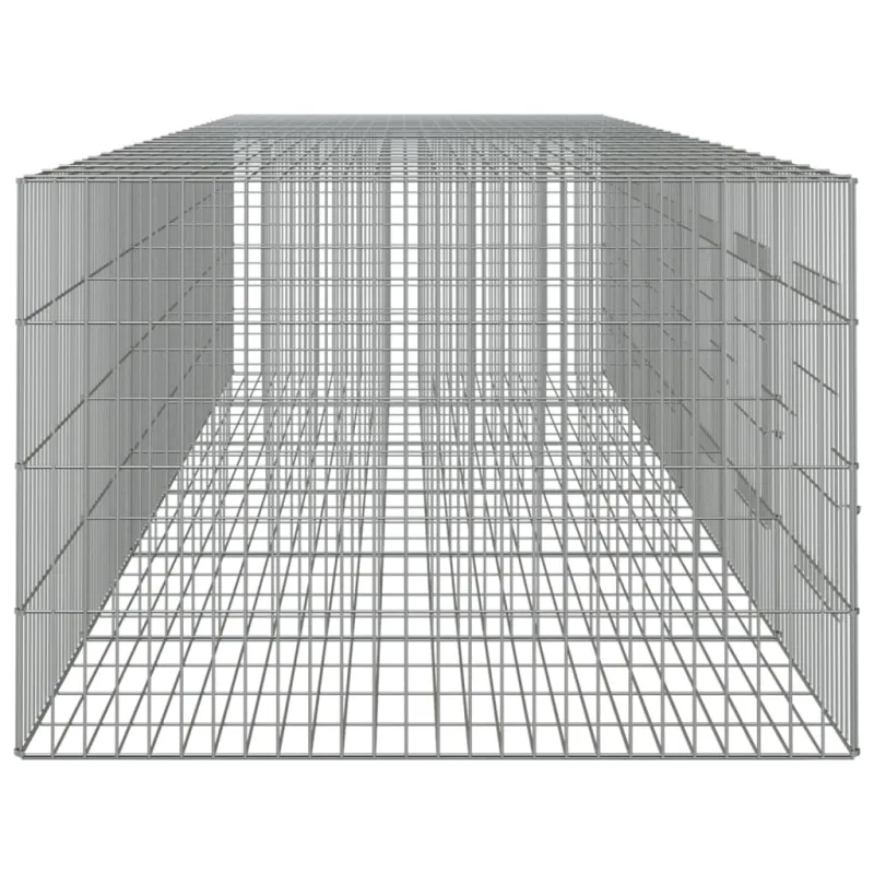 Triušių narvas, 6 segmentai, 327x79x54cm, galvanizuota geležis