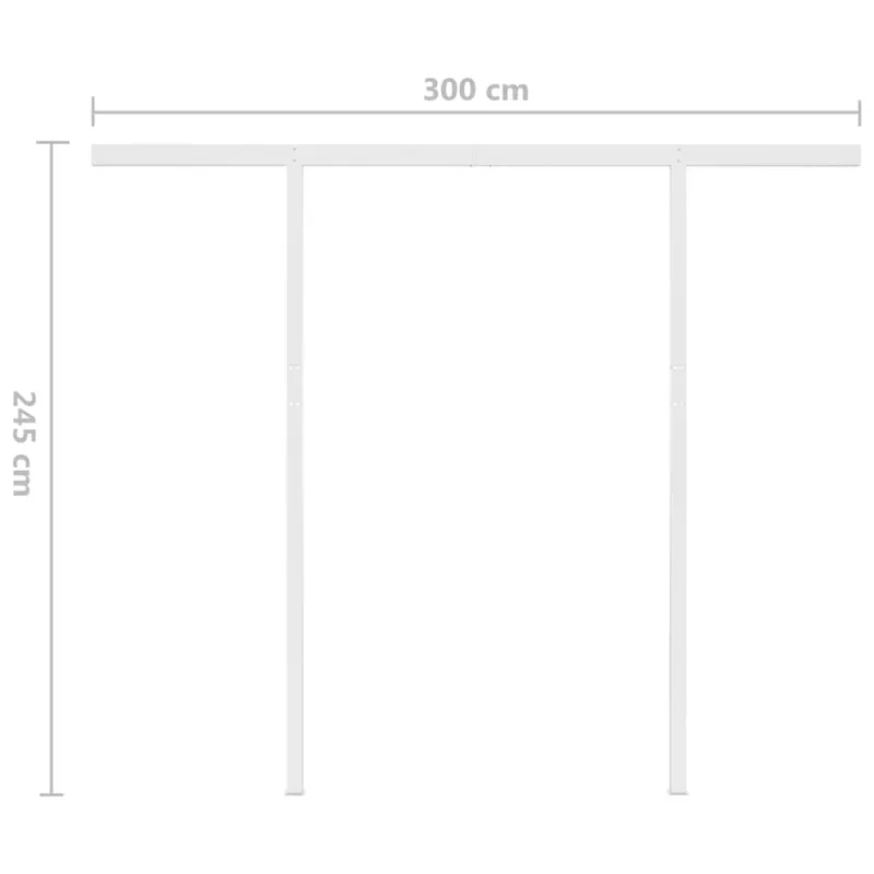 Automatiniu būdu ištraukiama markizė, antracito, 3x2,5m