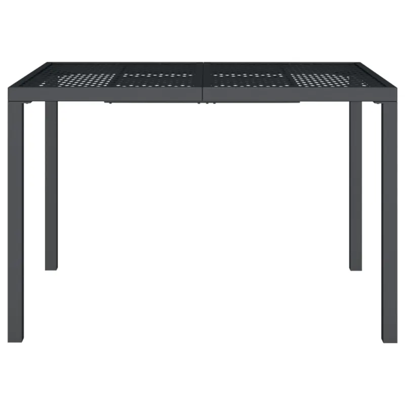 Sodo stalas, antracito spalvos, 110x80x72cm, plienas