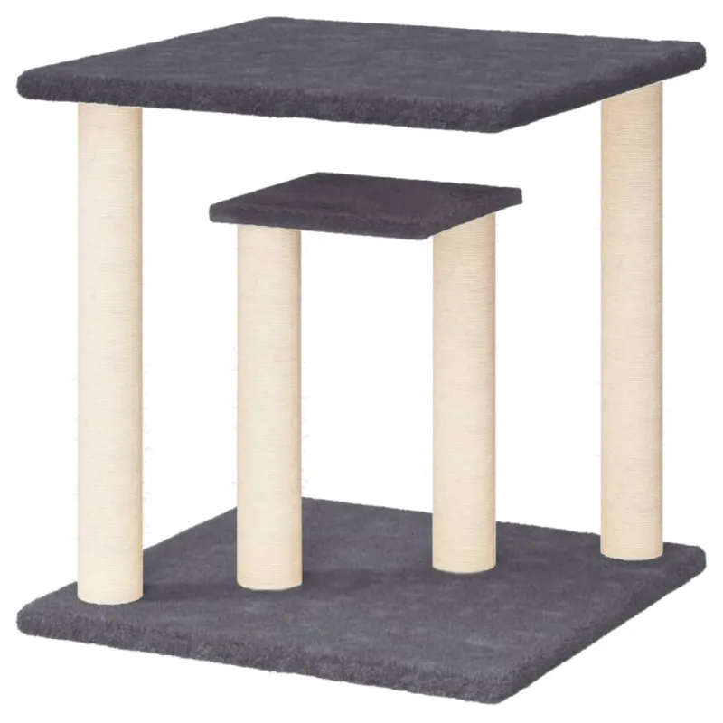 Draskymo stovai katėms su platformomis, tamsiai pilki, 50cm