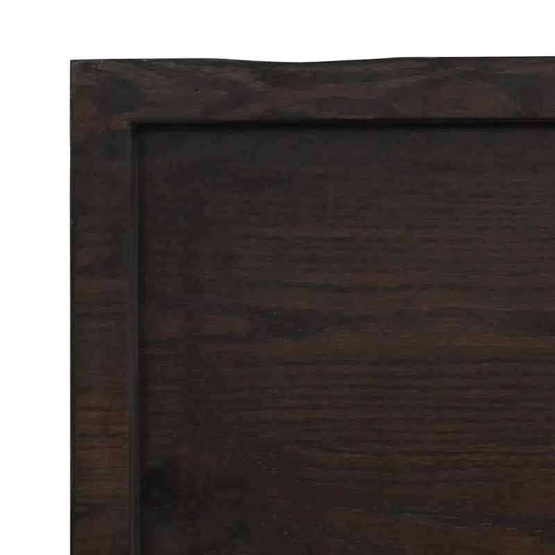 Vonios stalviršis, tamsiai rudas, 220x50x(2-4) cm, mediena