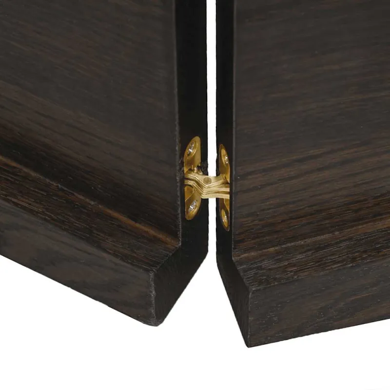 Vonios stalviršis, tamsiai rudas, 220x50x(2-4) cm, mediena