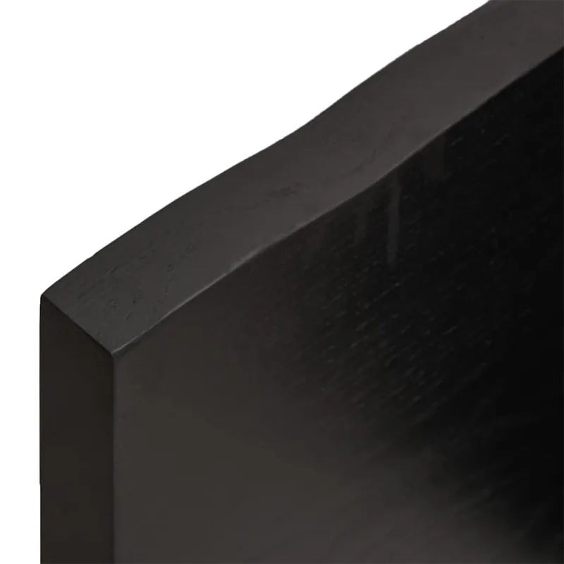 Vonios stalviršis, tamsiai rudas, 220x50x(2-4) cm, mediena