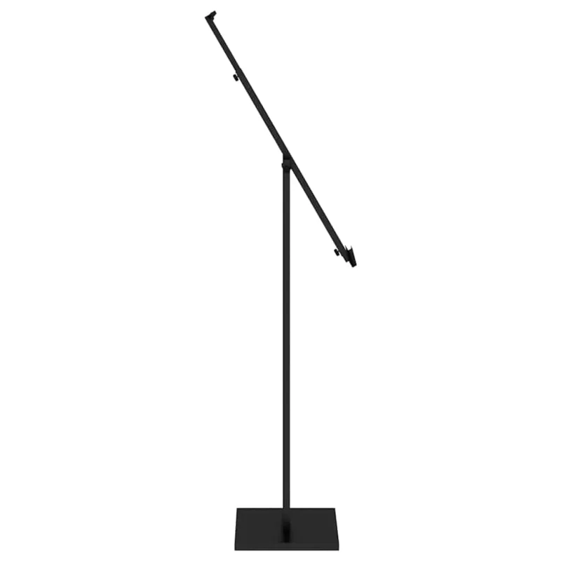 Prekybos parodos stendai 2 vnt. Juodas 26,5 x 26,5 x 150 cm