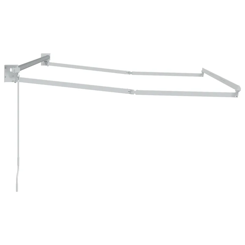 Mechaninis traukiamas markizės rėmas Baltas 2,5 x 2 m Aliuminis