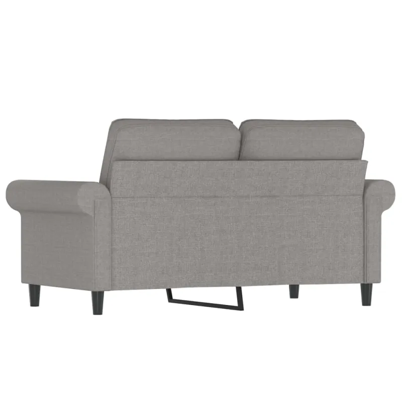 Dvivietė sofa, šviesiai pilkos spalvos, 120cm, audinys