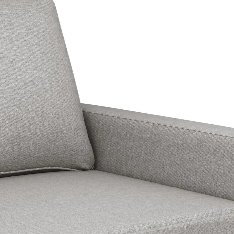 Trivietė sofa, šviesiai pilkos spalvos, 180cm, audinys