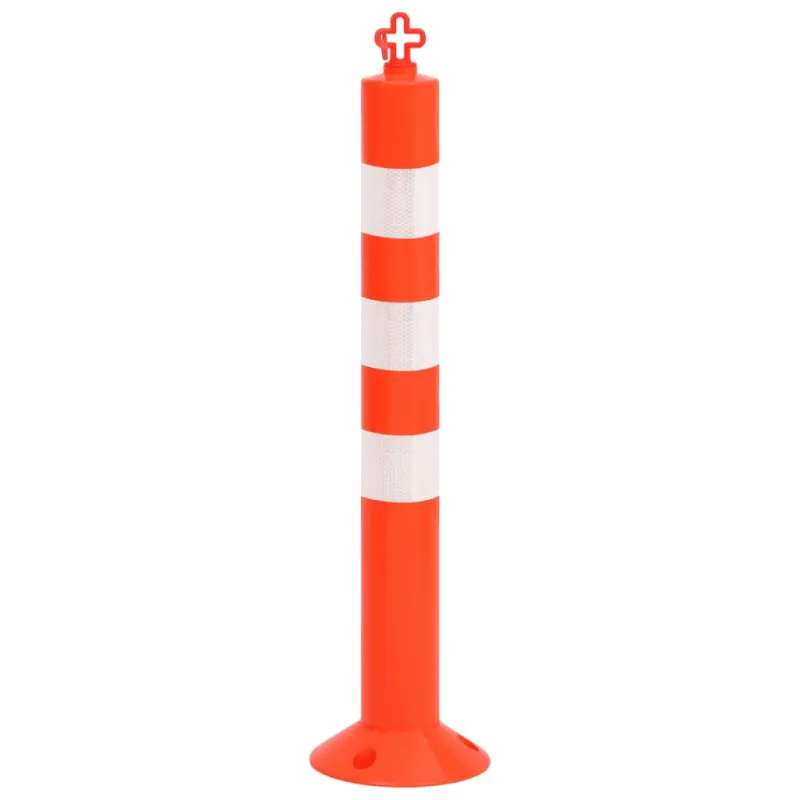 Eismo reguliavimo stulpeliai su grandine, 4vnt., 75cm, PE