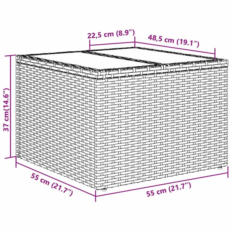 Sofos komplektas su pagalve su pagalve 5 pcs Juoda poliratanas