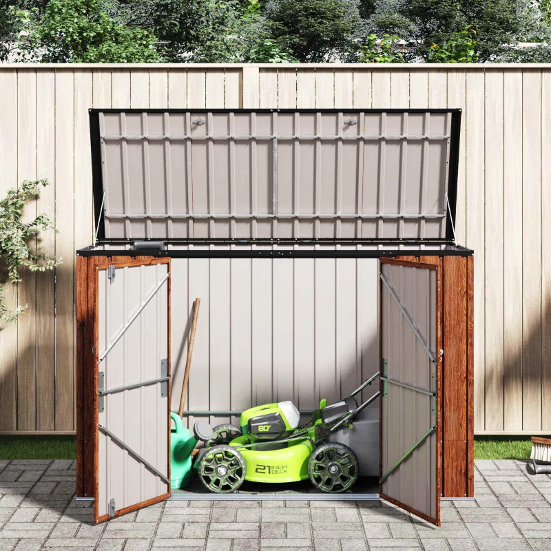 Sodo saugojimo dėžė Ruda 214 x 82 x 132 cm Plienas