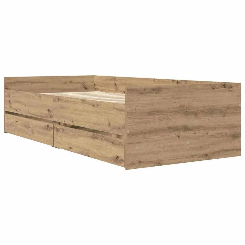 Lovos rėmas su stalčių Amatininkų ąžuolas 90 x 200 cm
