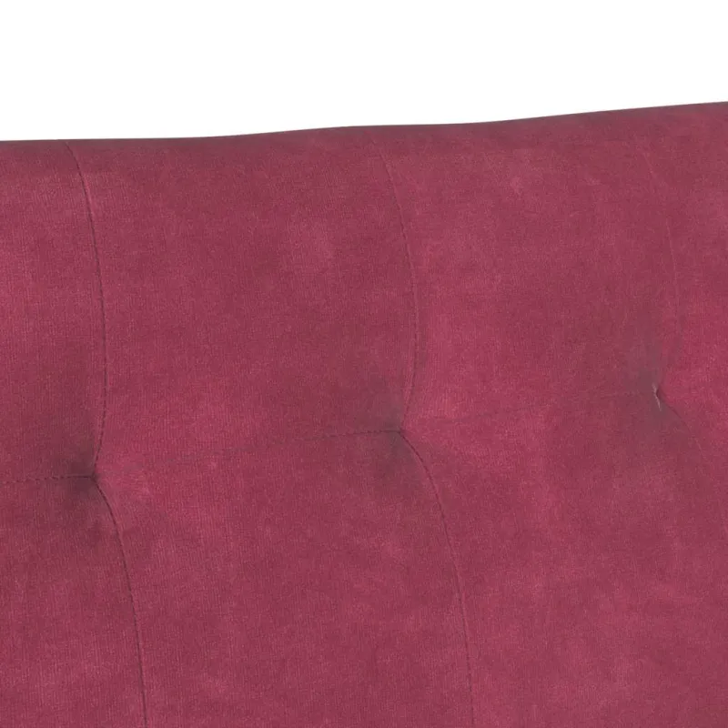 Česterfildo suolas Vyno raudona 112 x 65,5 x 75 cm Aksomas