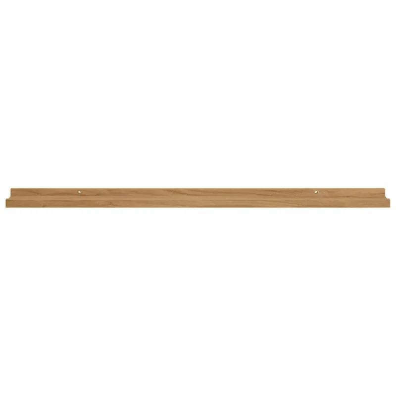 Sieninė lentyna 2 pcs Ruda 100 x 9 x 3 cm Apdirbta mediena