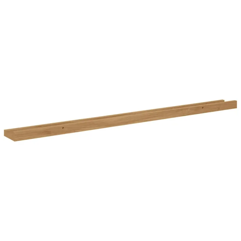 Sieninė lentyna 2 pcs Ruda 100 x 9 x 3 cm Apdirbta mediena