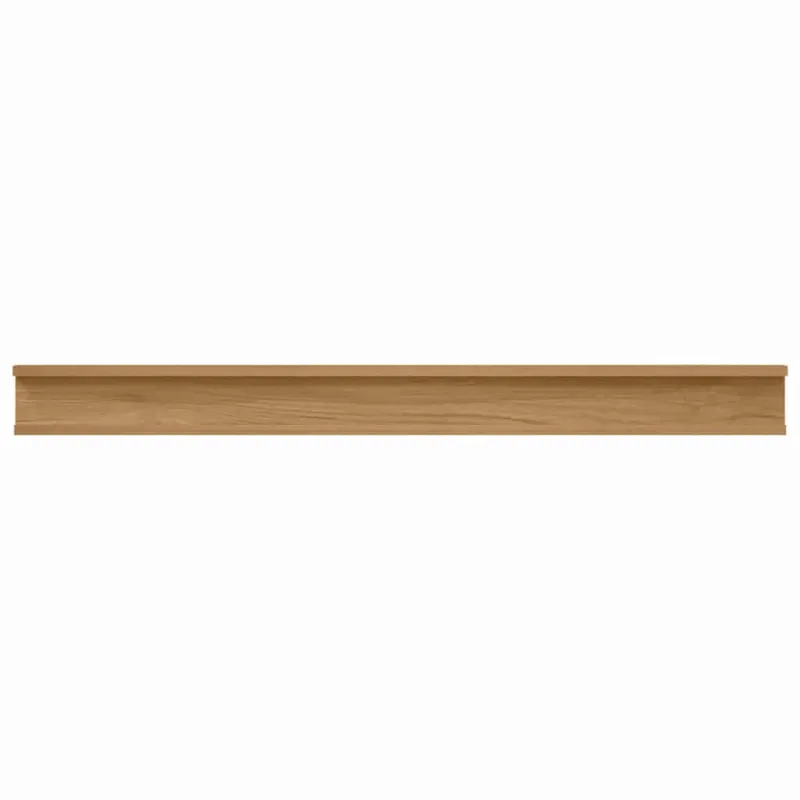 Sieninė lentyna 2 pcs Ruda 100 x 9 x 3 cm Apdirbta mediena