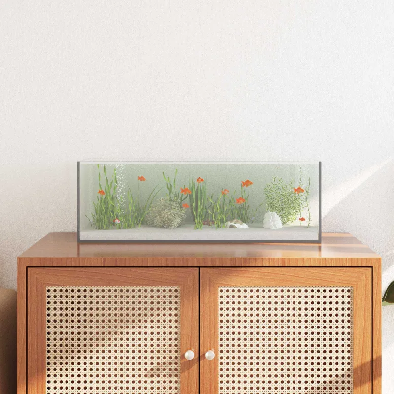Akvariumas su saugykla Skaidrus 60 x 20 x 20 cm Stiklas