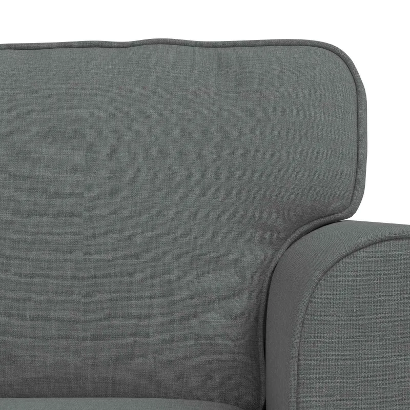 Sofos komplektas 2 pcs Tamsiai pilka 245 x 82 x 80 cm audinys