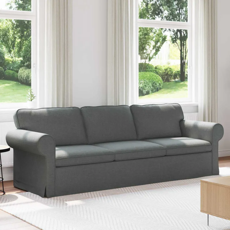 Sofa Tamsiai pilka 245 x 82 x 80 cm audinys