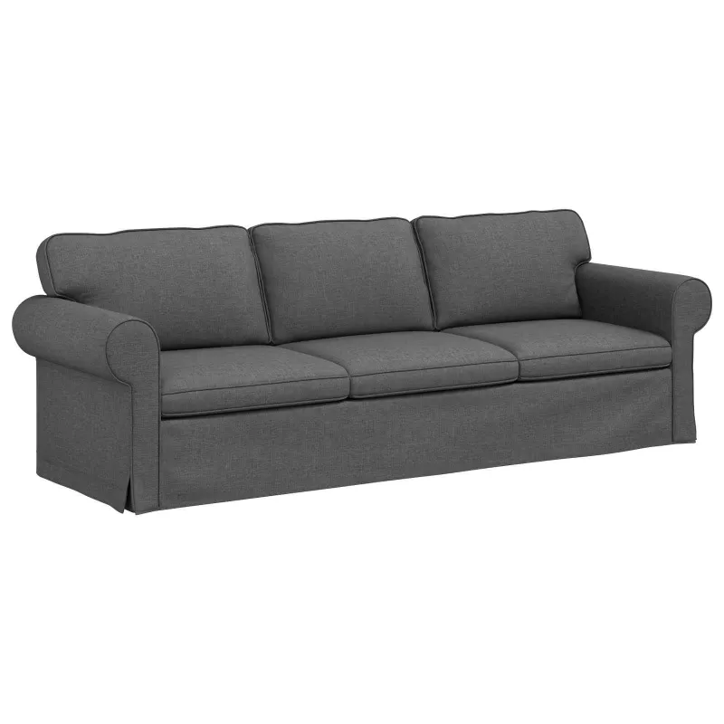 Sofa Tamsiai pilka 245 x 82 x 80 cm audinys