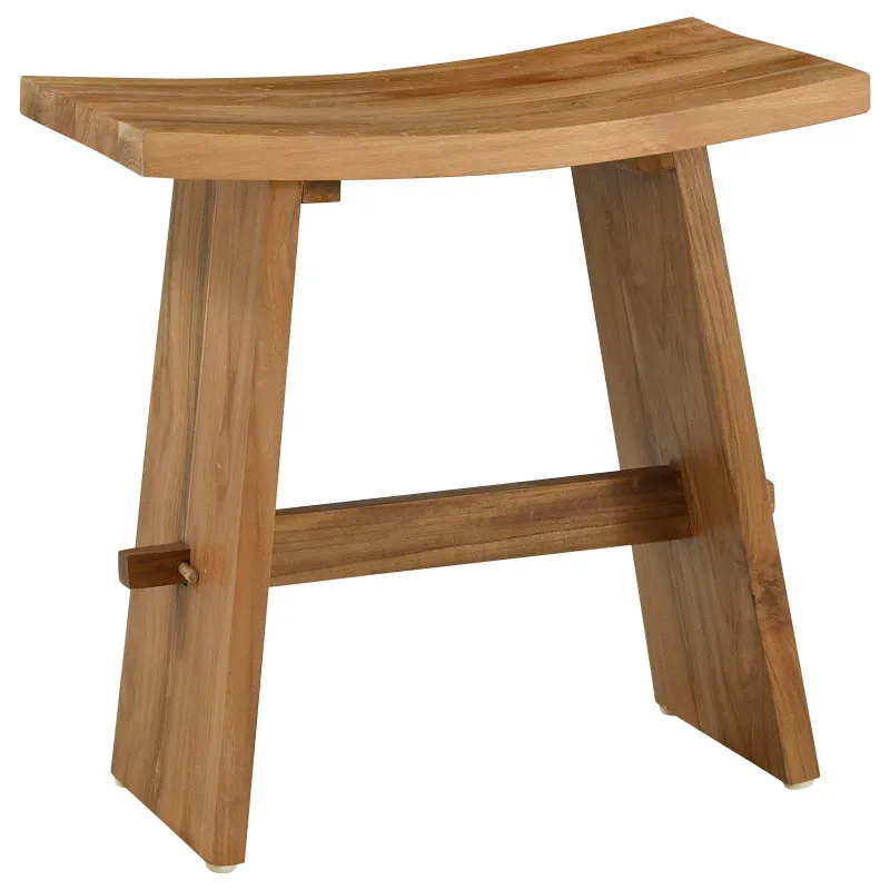 Vonios taburetė Ruda 50 x 29,5 x 50,5 cm Kieto teka medžio