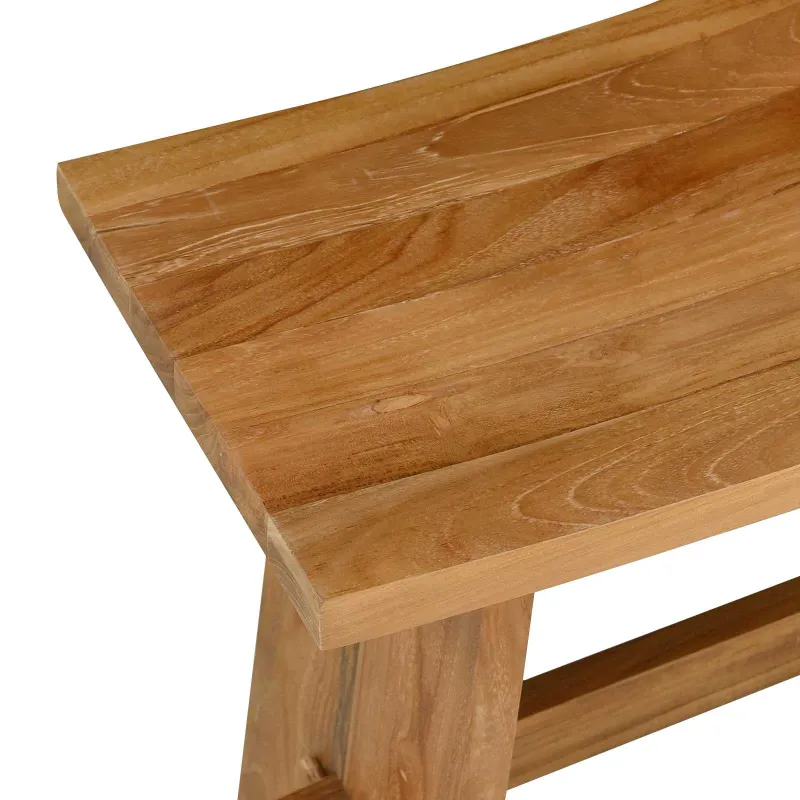 Vonios taburetė Ruda 50 x 29,5 x 50,5 cm Kieto teka medžio