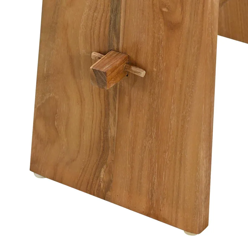 Vonios taburetė Ruda 50 x 29,5 x 50,5 cm Kieto teka medžio