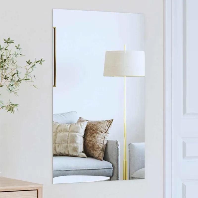 Sieninis veidrodis Stačiakampio 50 x 80 cm grūdintas stiklas