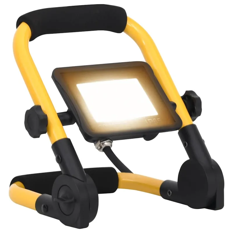 LED prožektorius su rankena, šiltos baltos spalvos, 20W
