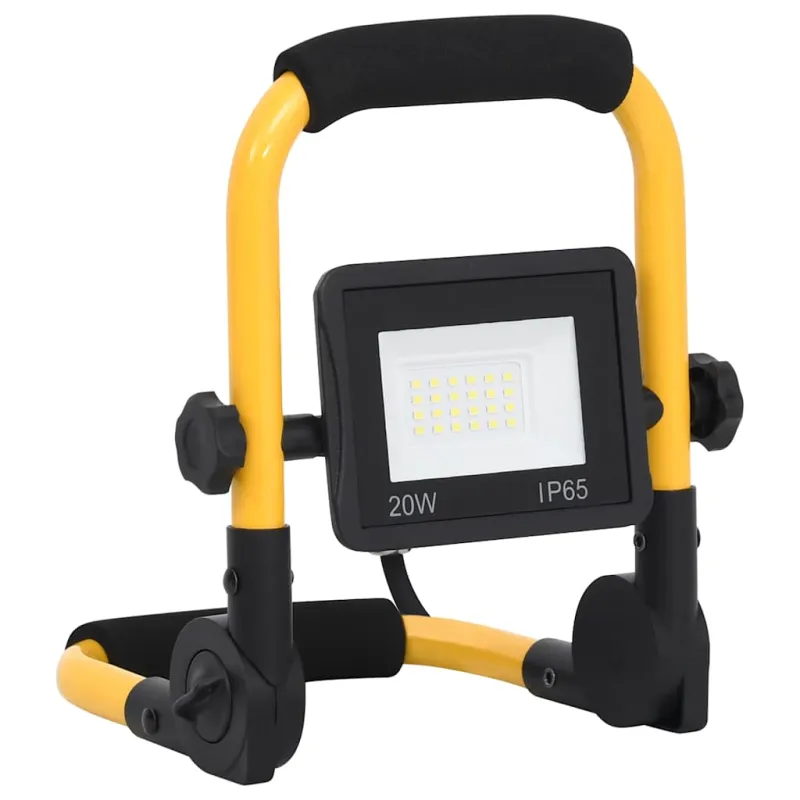 LED prožektorius su rankena, šiltos baltos spalvos, 20W