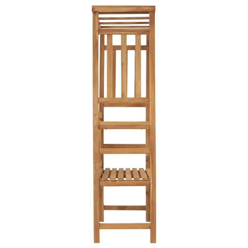 Sodo suoliukas su pergole, 115cm, tikmedžio masyvas