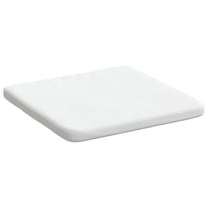 Sėdynių pagalvėlės 4 pcs Balta 40 x 40 x 3 cm audinys