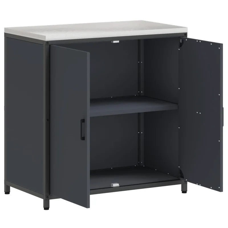 Virtuvės saugojimas HATTEM Antracito 90 x 50 x 92 cm Plienas