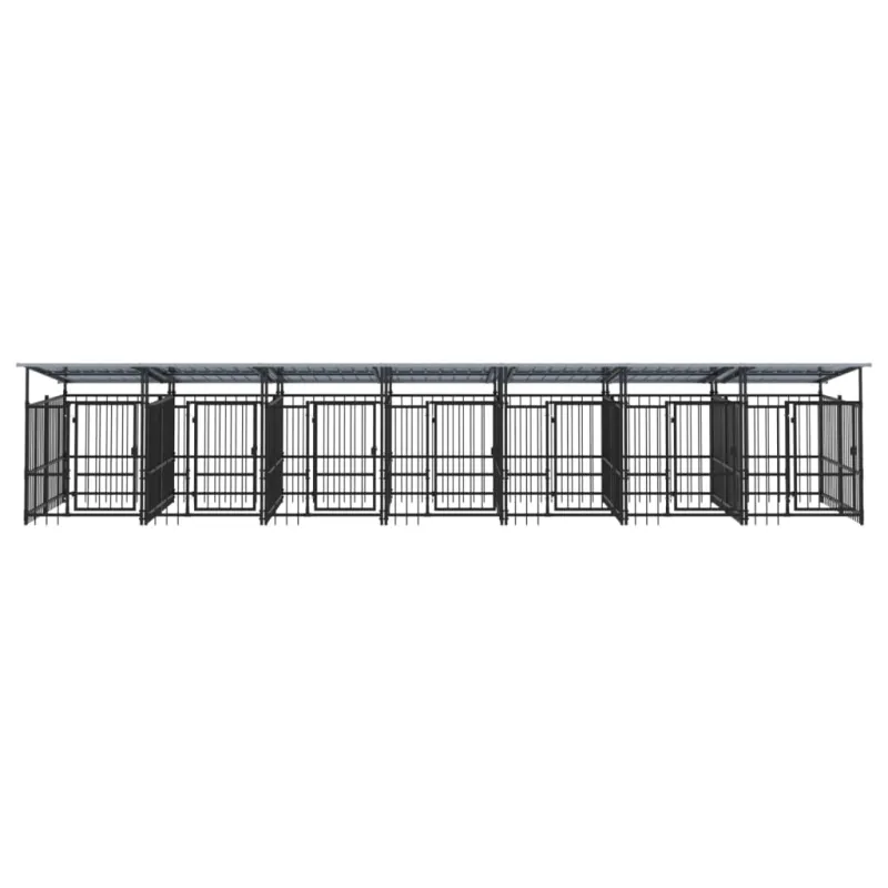 Lauko voljeras šunims su stogu, plienas, 13,14m²