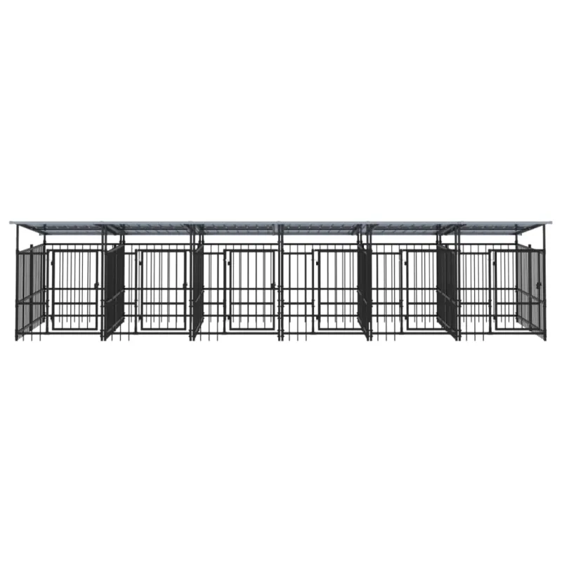 Lauko voljeras šunims su stogu, plienas, 11,26m²