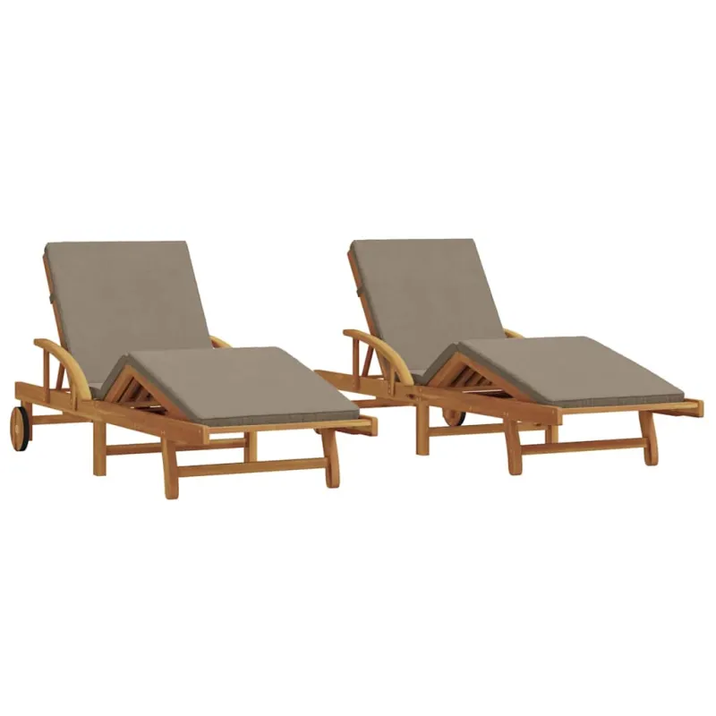 Saulės gultas 2 pcs Tortora 200 x 67 x 84 cm