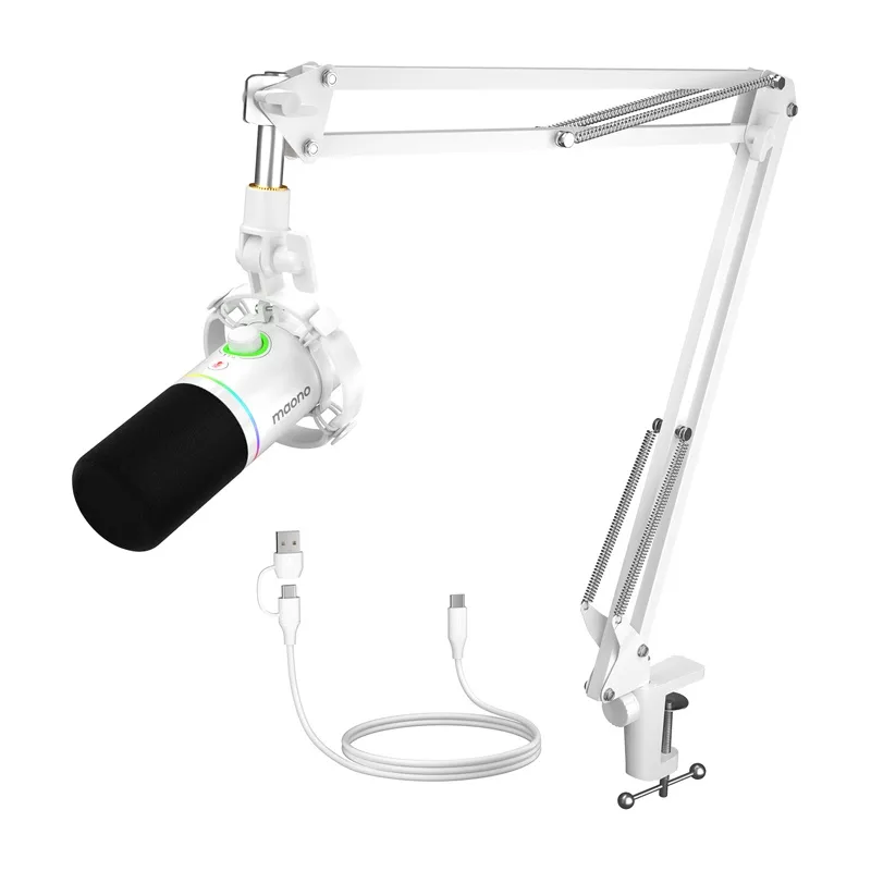 Maono PD200XS -mikrofoni (valkoinen) yleiskäyttöinen