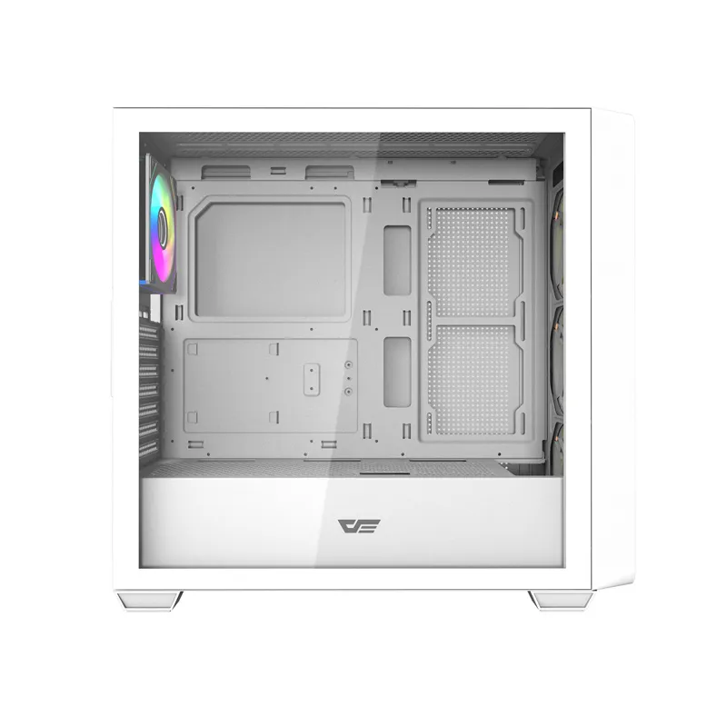 Darkflash DS900WD ATX arvutikorpus (valge) + 4 universaalset ventilaatorit