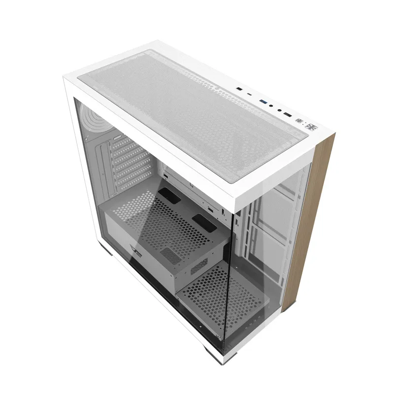 Darkflash DS900W tietokonekotelo ilman tuulettimia (valkoinen) universaali